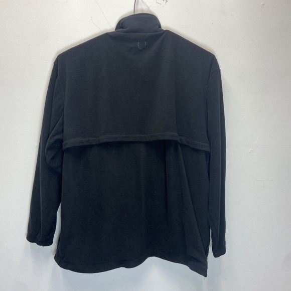 SCOTTeVEST Sweater Mens 3XL Black 1/4 Zip Outdoor Pockets Fleece Hiking Logo - Picture 5 of 9